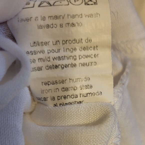 Animale. Linen sleeveless shift dress. White. S/M - Picture 7 of 7